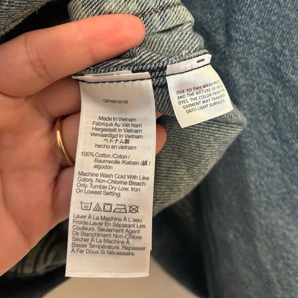 NWOT Madewell Relaxed Crop Jean Trucker Jacket in Billings Wash Size Small - Picture 7 of 9